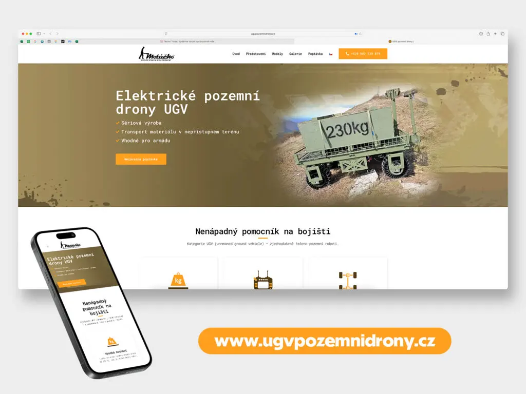 Web UGV Drony